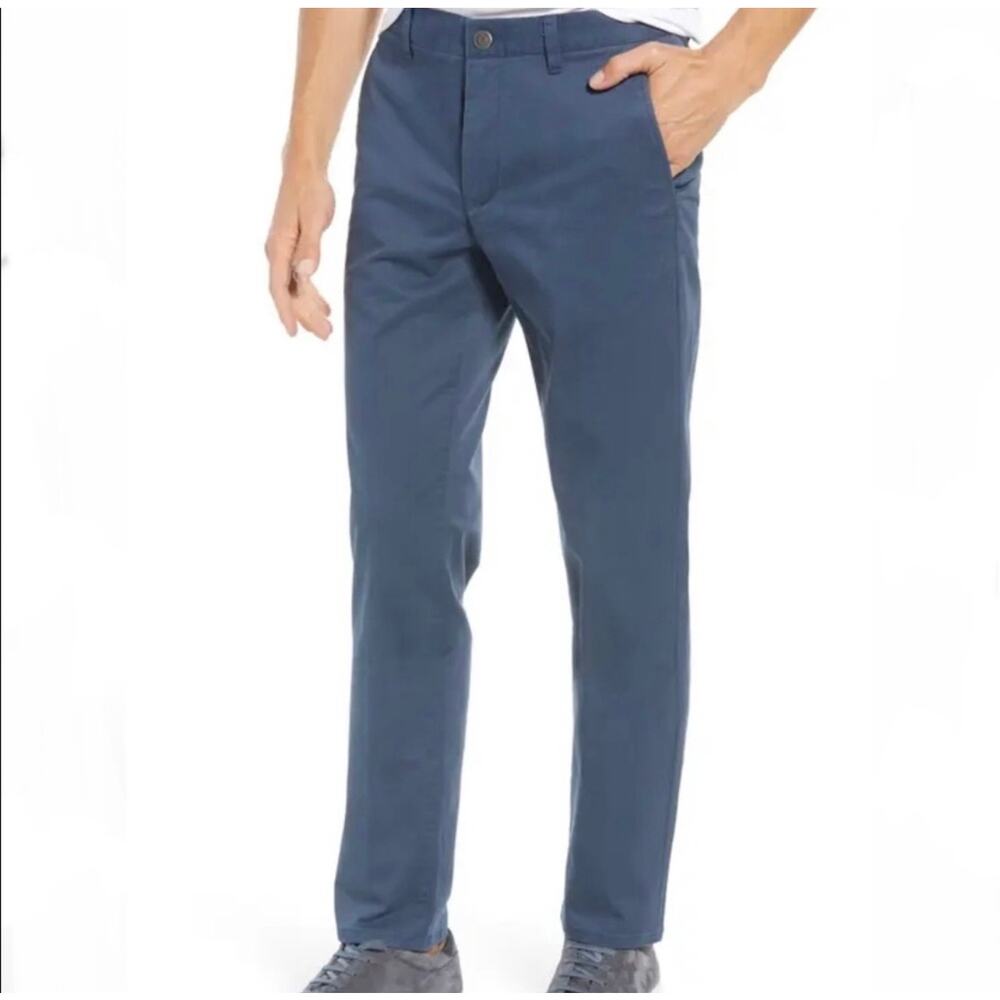 Bonobos Size 36 32 Pants Slim Fit Stretch Washed Chinos In Steely Mid Rise Mens